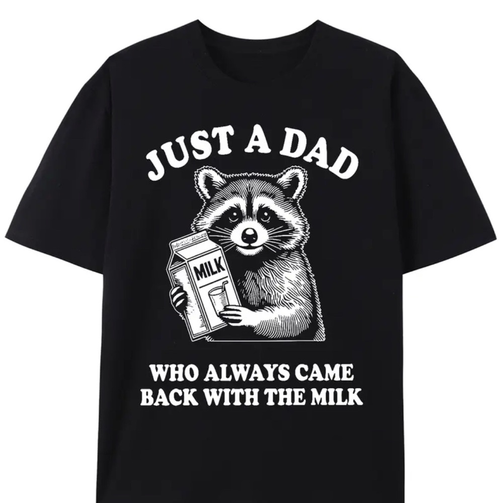 Black Graphic Tee - Just A Dad Design